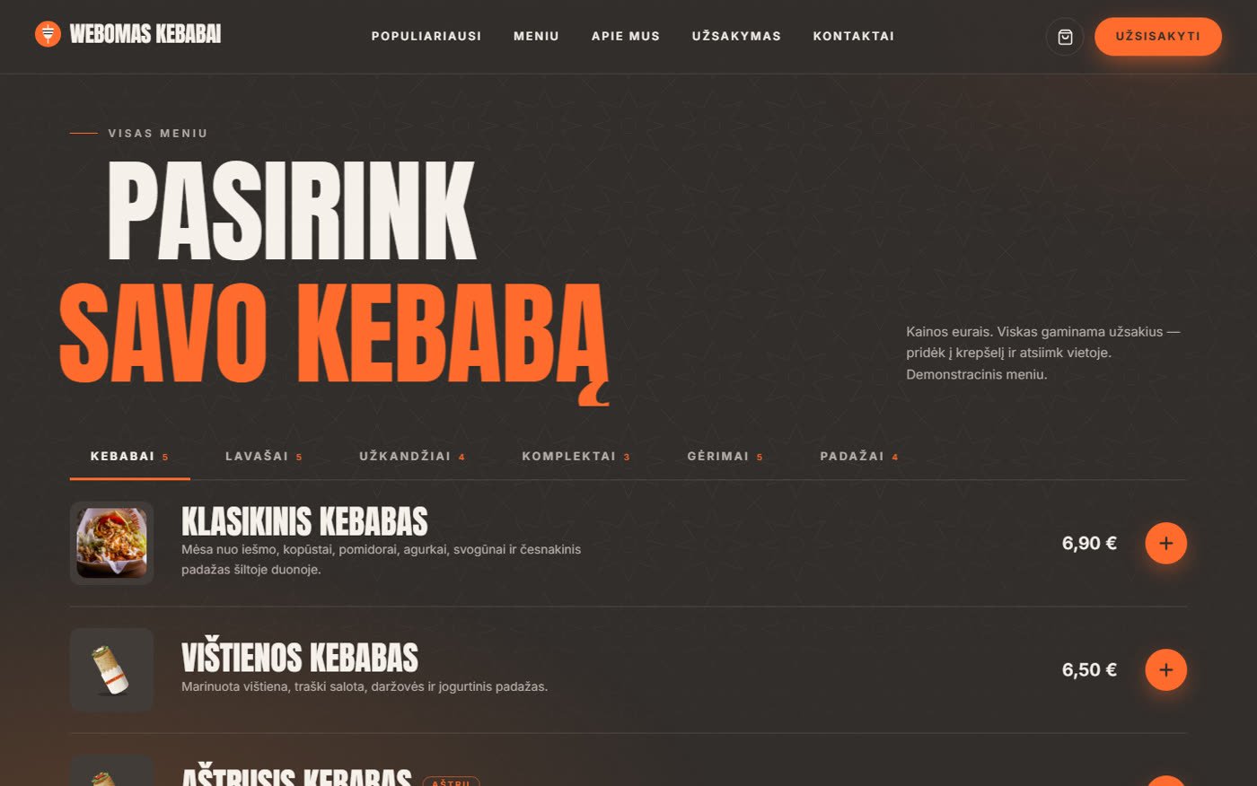 Kebabinė Promo: kitas vaizdas