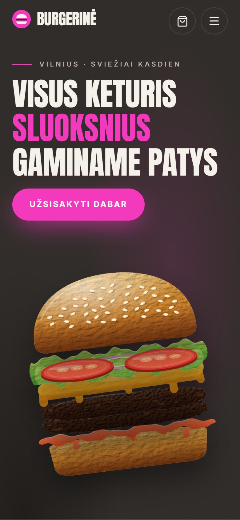 Burgerinė Promo: mobili versija
