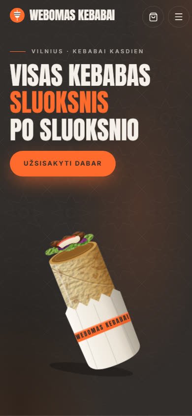 Kebabinė Promo: mobili versija